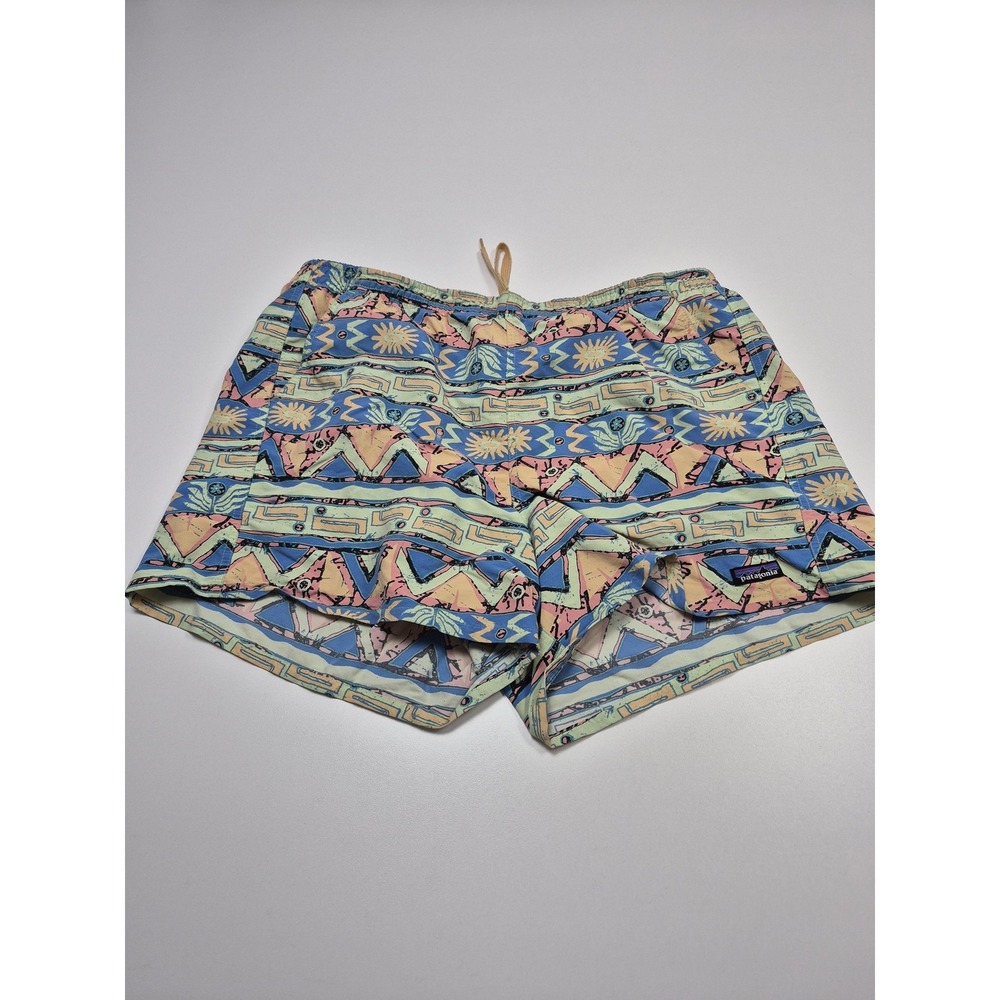 Patagonia Shorts Mens XL Multicolor Geometric Swim Trunks Quick Dry Pockets